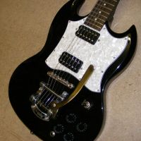 Bigsby fitted to an Epiphone SG&nbsp;&copy;&nbsp;2026&nbsp;Guitar Angel