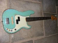 Fender Precision bass 1966, rare daphne blue body restoration&nbsp;&copy;&nbsp;2026&nbsp;Guitar Angel